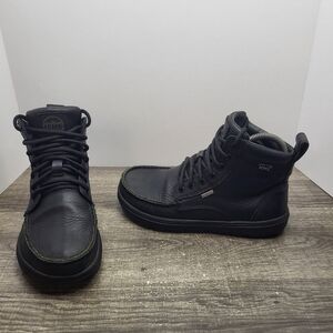 Lems Boulder Unisex Waterproof Leather Boots Women's Size 8 Mens 6.5 Shadow